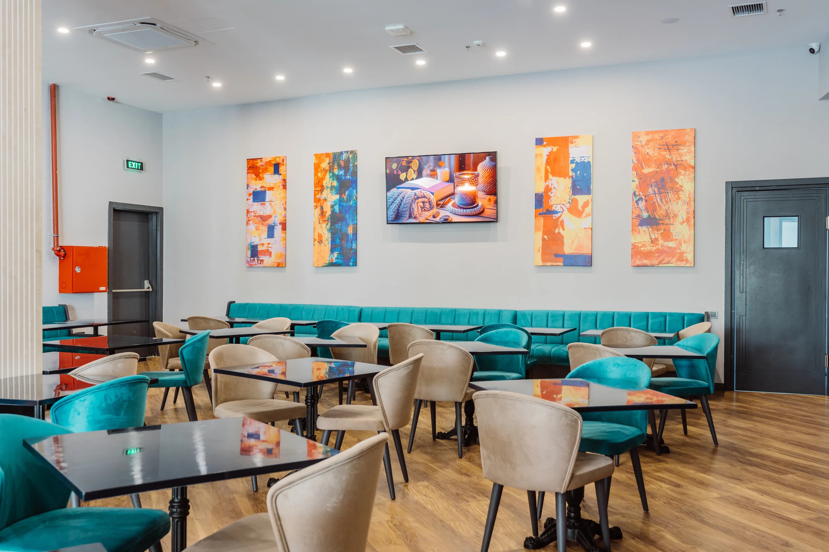 View of the restaurant terrace